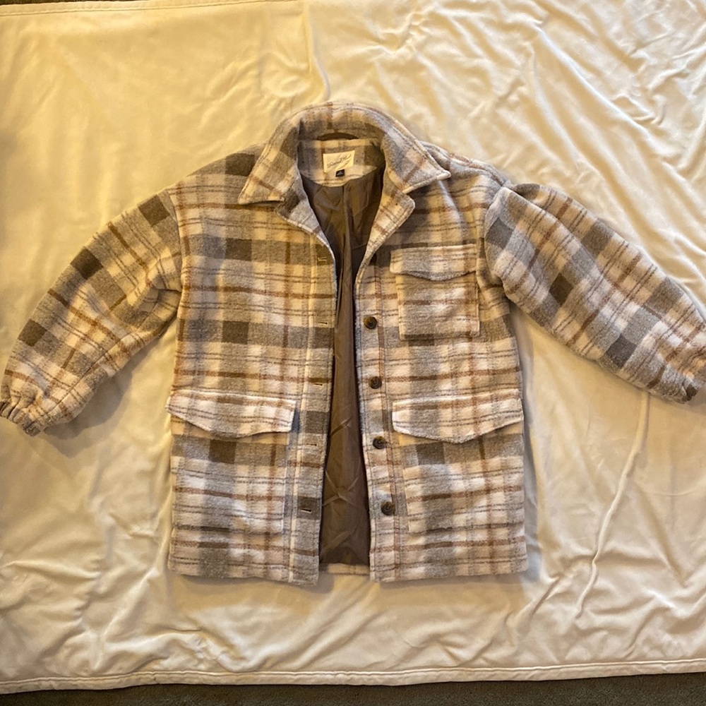Women’s Universal Thread Plaid Oversized Jacket